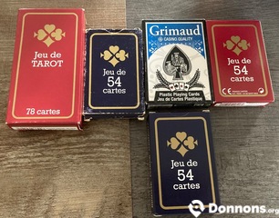 5 paquets de jeu de cartes