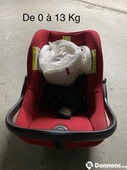 Siege auto bébé de 0 à 13kg