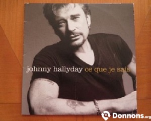 JOHNNY HALLYDAY - ce que je sais CD DOUBLE TITRES
