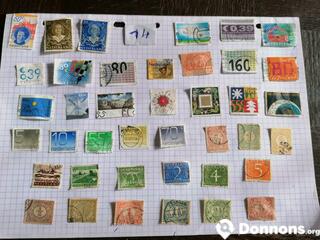 Lot de timbres