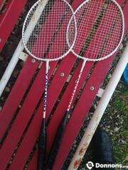 Paire de raquettes de badminton