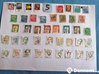 Lot de timbres