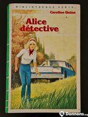 Livre enfant Alice détective bibliothèque verte