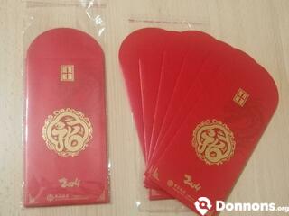 12 enveloppes chinoises neuves