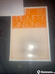 Bloc papier millimétré Canson