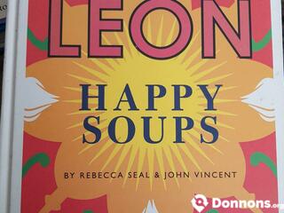 Livre de cuisine "Happy Soups" de Leon en Anglais