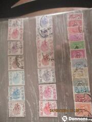 Lot 8 - 21 timbres oblitérés de Belgique