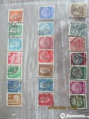 Lot 10 - 21 timbres oblitérés d'Allemagne