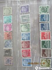 Lot 11 - 21 timbres oblitérés Allemagne