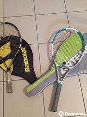 Raquettes de tennis avec saccoche