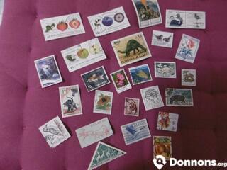 20 timbres Animaux végétaux LOT 82