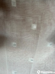 Tissu blanc pour rideaux