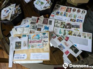 Lot de timbres oblitérés