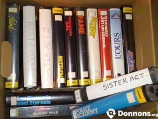 Lot de VHS,titres variés