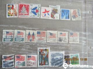 C - 21 timbres oblitérés Etats-Unis