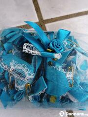 Cocardes bleu turquoise pour mariage