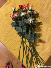 15 roses artificielles