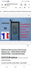 Batterie téléphone Samsung S6