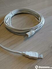 Photo Long câble USB imprimante