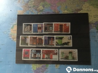 Série timbres France ,,portes