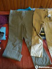4 pantalons taille 44 46 homme
