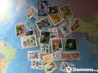 Lot unique timbres France du 1 avr