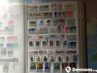 Feuille page timbres Espagne