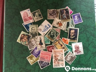 Lot unique timbres Espagne 6avr