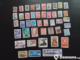 45 timbres de Russie