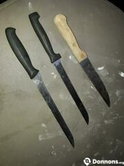 Lot de couteaux de cuisine 20 a 30 cm
