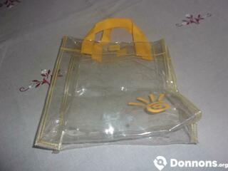 Petit sac transparent en plastique
