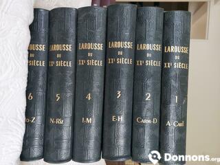 Encyclopédie Larousse 6 volumes 1958