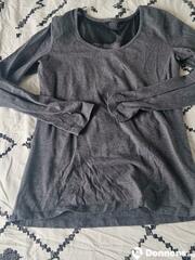 T-shirt gris manches longues Taille 40
