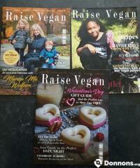 3 magazines « raise vegan » (en anglais)