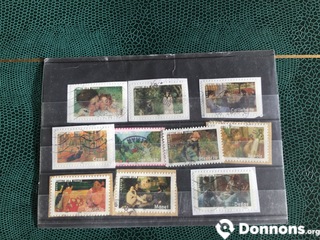 Série timbres les impressionnistes
