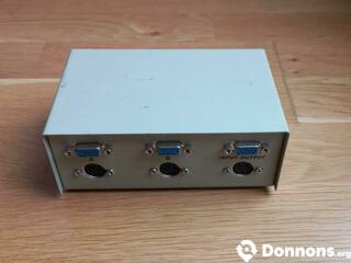 Switch Manuel VGA + DIN 5 broches