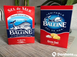 Gros sel - La Baleine - 2 boites d'1 kg