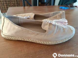 Chaussures style Espadrilles pointure 37