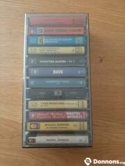 Lot de 12 cassettes + boîte de rangement
