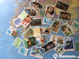 Divers 25 timbres Nicaragua