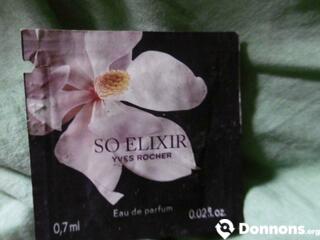 Échantillon parfum : So Elixir, Yves Rocher