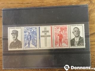 Bande timbres France neuve