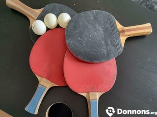 Raquettes ping-pong + balles
