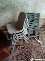 Lot de fauteuils et chaises de jardins