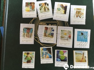 Lot unique timbres France vacances