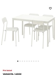 Table à manger IKEA model vangsta