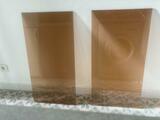 2 plaques / vitres teintées 42cm x 83cm x 0,5cm