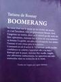 Livre "Boomerang"