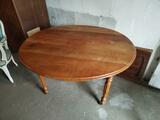 Table ronde ancienne pliable