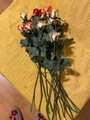 15 roses artificielles